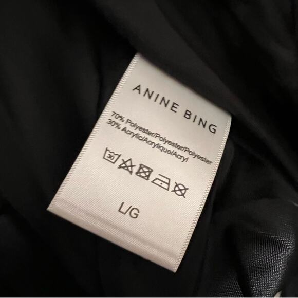 Anine Bing The Oakley Shacket Oversized In Cream Tartan Plaid Jacket Size L - Picture 10 of 16